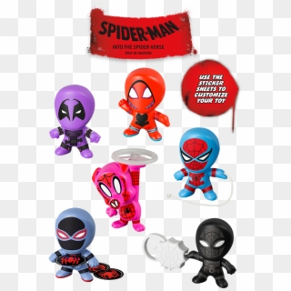 Spiderman Coloring And Activity Sheets - Spider Man Into The Spider Verse Mcdonalds Toys, HD Png Download