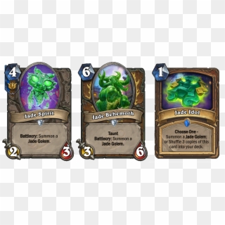 Hearthstone Mean Streets Of Gadgetzan Reveal Part 6 - All Jade Golem Cards, HD Png Download