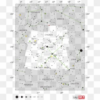 Leet O Starns In Cygnus - Cygnus Iau, HD Png Download