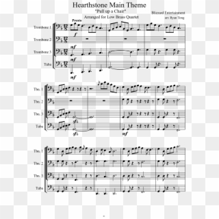 Hearthstone Main Theme Sheet Music Composed By Blizzard - Sheet Music, HD Png Download
