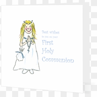 Girl With Rosary 4bed30377f04b - Cartoon, HD Png Download
