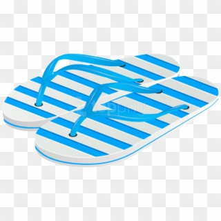 Beach Flip Flops Png - Blue Flip Flop Png, Transparent Png