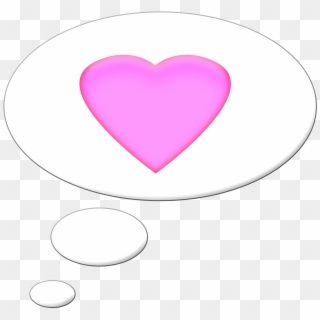 Pink Speech Bubble Heart - Heart, HD Png Download