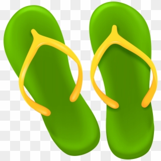 Green Flip Flops Clip Art Png Image - Flip Flops Clipart Png, Transparent Png