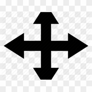 Iron Cross Clipart - Direction Arrows, HD Png Download