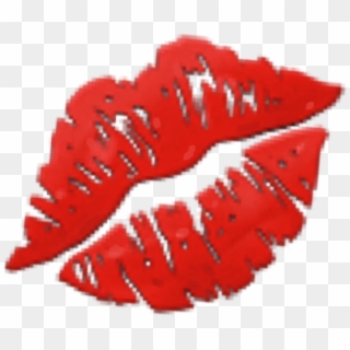 Kuss Kiss Lips Lippen Red Emoji Freetoedit - Iphone Emoji Png Kiss, Transparent Png