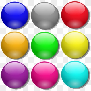 Free Game Simple Dots Nicubunu - Marbles Clip Art, HD Png Download