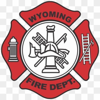Wyoming Fire Department Logo Vector Format Cdr Ai Eps - Fire Rescue Maltese Cross, HD Png Download