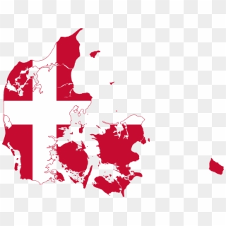 Flag Map Of Denmark Svg - Capital Of Denmark On Map, HD Png Download