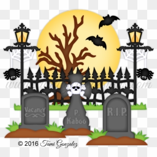 Black And White Library Cemetery Cementary Free On, HD Png Download