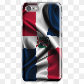 Dominican Republic Flag Drop Iphone 7 Snap Case - Mobile Phone Case, HD Png Download