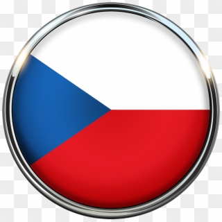Czech Republic Flag Circle - Czechy Flaga Png, Transparent Png