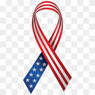 American Flag Ribbon Png, Transparent Png