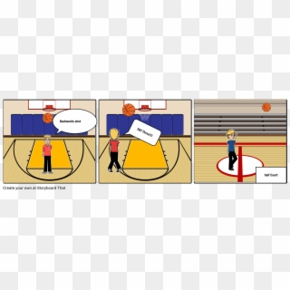 Basketball Trick Shots - Long Basketball Trick Shot, HD Png Download