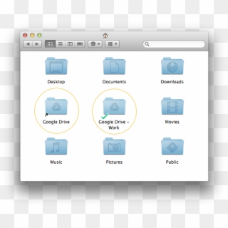 Google Drive Tip Syncing Multiple Accounts To One Computer - Mac Os X Leopard, HD Png Download