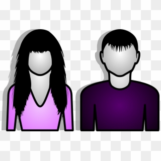 This Free Icons Png Design Of Male And Female Abstract, Transparent Png