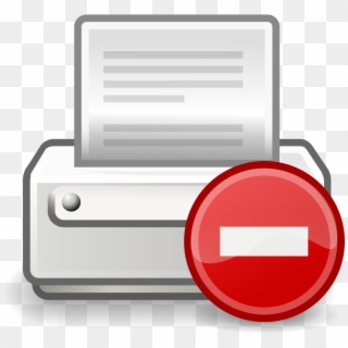 File - Printer-error - Svg - Printer Error Icon Png, Transparent Png
