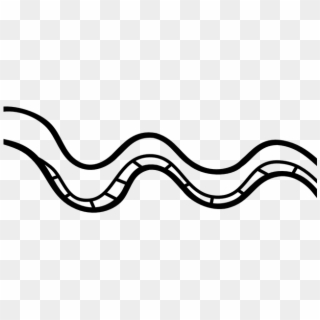 Drawn Serpent Snake Png - Black And White Snake Clip Art Free, Transparent Png