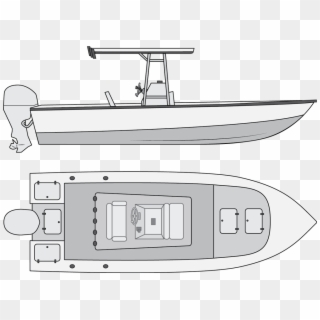 Jpg Types Of Salt Water Sportsman - Center Console Fishing Boat Drawing, HD Png Download
