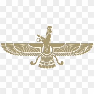 File - Faravahar-gold - Svg - Persian Empire Symbol, HD Png Download