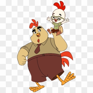 Chicken Little And Father Buck Clipart Png - Chicken Little And Buck Cluck, Transparent Png