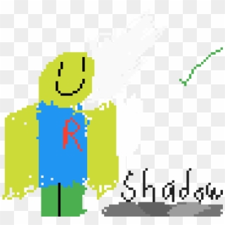 Roblox Noob With A Shadow - Illustration, HD Png Download