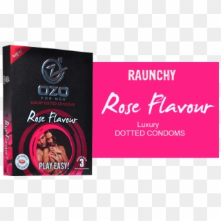 Ozo For Men Condoms Rose Flavour - Flyer, HD Png Download