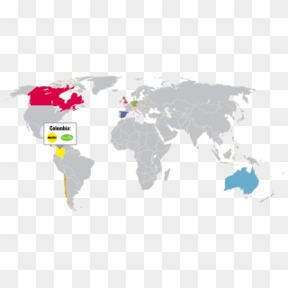 Indonesia In World Map Vector , Png Download - Size Of Korea Vs Canada, Transparent Png