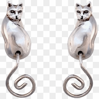 Swing Tail Cat Studs Creations, For Beauty, And Fun - Earrings, HD Png Download