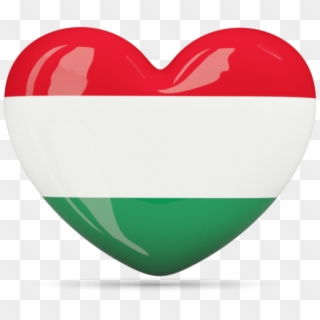 Heart - Hungary Flag Heart Png, Transparent Png