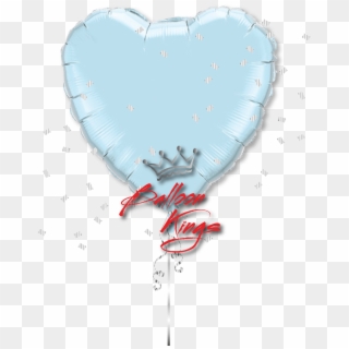 Large Pearl Light Blue Heart - Heart, HD Png Download