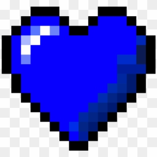 Blue Heart - 8 Bit Heart, HD Png Download