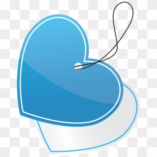 Clip Black And White Stock Blue Heart Shaped Transprent, HD Png Download