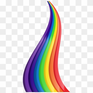 #lovely #rainbow ❤ More Rainbow Png - Rainbow Wave Line Png, Transparent Png