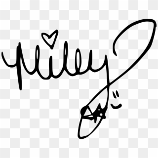 File - Mileycyrus Signature - Svg - Miley Cyrus Signature, HD Png Download