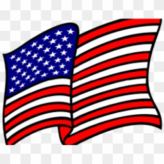 Drawn American Flag Flag Waving - United States Of America Patriotic Clip Art, HD Png Download