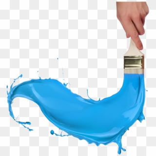 Painting Png Images Transparent Free Download - Blue Paint Splash Gif, Png Download