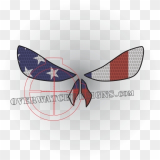 Punisher Eyes American Flag Sticker - Dragonfly, HD Png Download