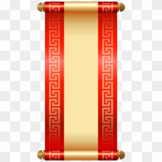 Chinese Scroll Png Clip Art American Flag Banner Clip - Red Chinese Scroll Png, Transparent Png