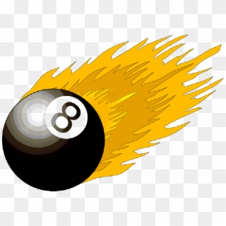Black, Table, Fire, Cartoon, Ball, Flame, Free, Pool - 8 Ball Pool Png, Transparent Png