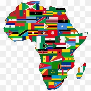 Medium Image - African Map With Flags, HD Png Download