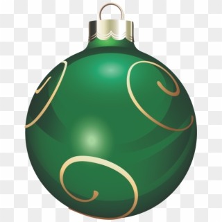 Ornaments Clipart 15 Ornaments Clipart Clear Background - Green And Gold Christmas Balls, HD Png Download