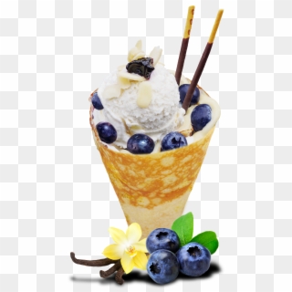 Blueberry Ny Cheesecake - Crêpe, HD Png Download