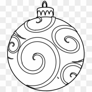 Free Thanksgiving Christmas Ornament Coloring Pages - Christmas Ornament Colouring Page, HD Png Download