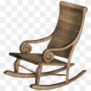 Transparent Rocking Chair Png Clipart - Rocking Chair Transparent Background, Png Download