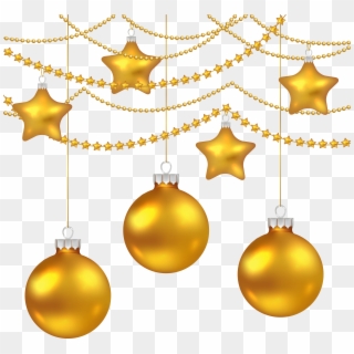 6221 X 5896 6 - Yellow Christmas Decoration Png, Transparent Png