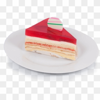 Slice Strawberry Cheese Cake Rp - Cheesecake, HD Png Download