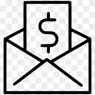 Png File Svg - Envelope Money Icon Png, Transparent Png