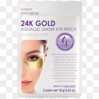 24k Gold Aquagel Under Eye Patches Aed - Flyer, HD Png Download