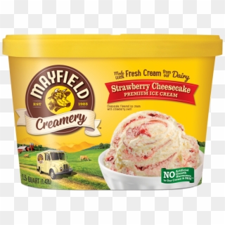Strawberry Cheesecake - Banana Ice Cream Mayfield, HD Png Download